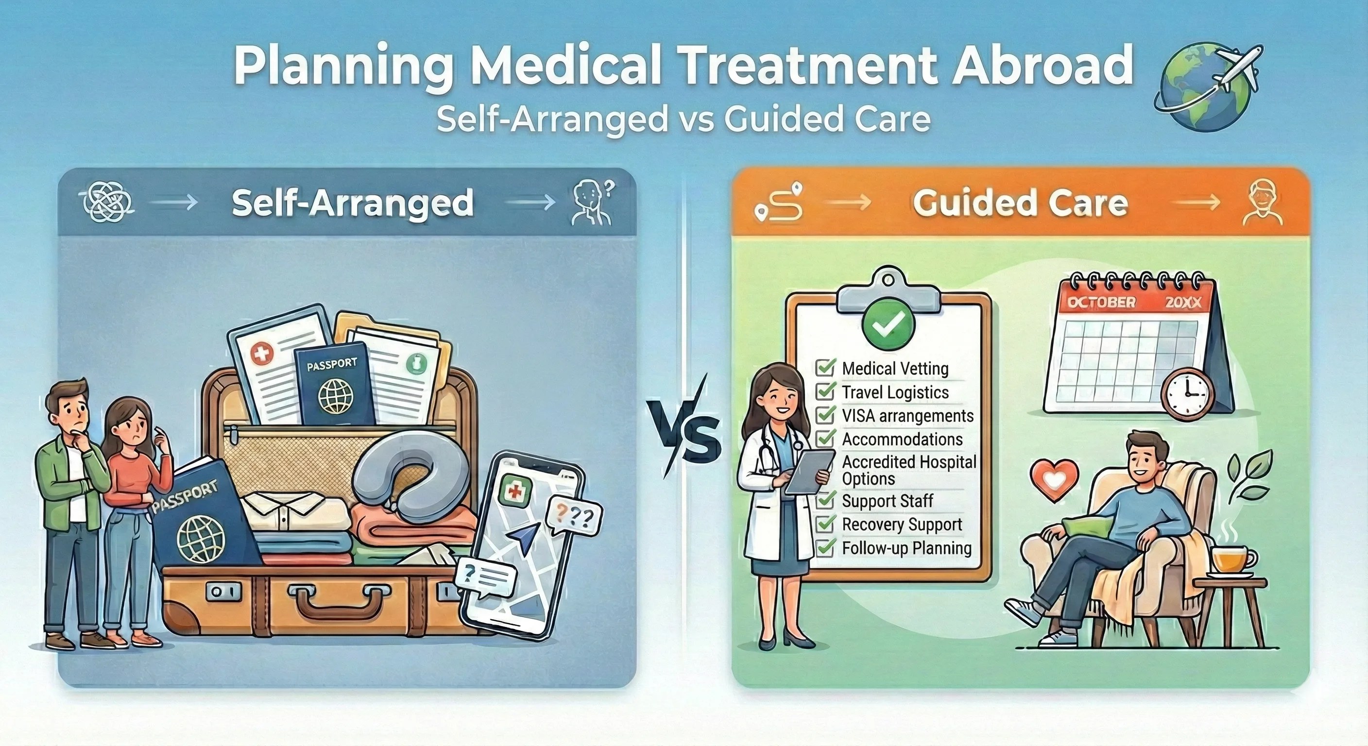 Planning Medical Treatment Abroad: Self-Arranged vs Guided Care